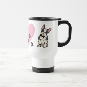Cute Frenchie Puppy Hund älskare Fransk Bulldog Resemugg