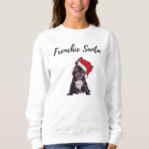 Cute Frenchie Santa hund T Shirt