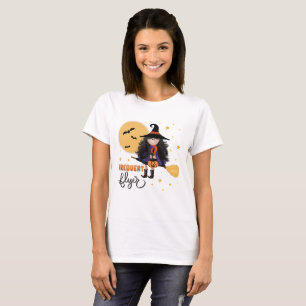 Cute Frequent Flyer Witch Halloween T Shirt