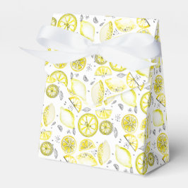 Cute Fresh Summer Lemon Citrus Doodle Gult Presentaskar
