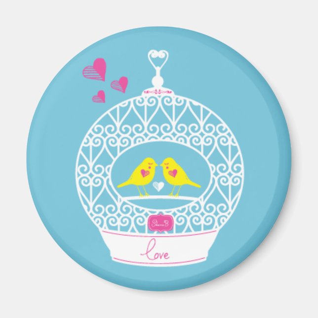Cute Fridge Magnet - Fågeldesign (Framsidan)