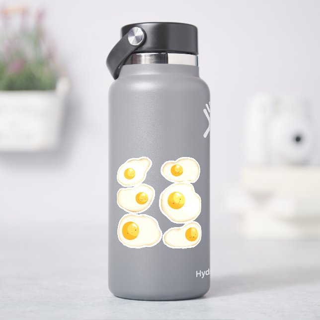 Cute Fried-ägg Klistermärken (HydroFlask)