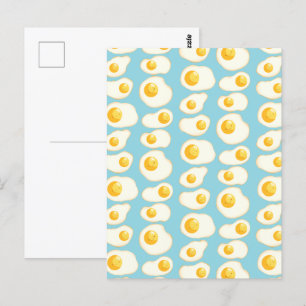 Cute Fried-ägg Vykort