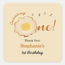 Cute Fried Egg 1:a födelsedagen