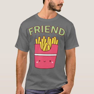Cute Friend Fries Best Friend Pair Doodle T Shirt