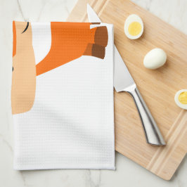 Cute Friendly Tecknad Fox Kitchen Towel Kökshandduk