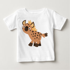 Cute Friendly Tecknad Hyena Baby T-Shirt