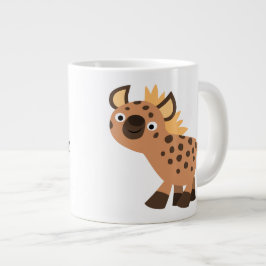 Cute Friendly Tecknad Hyena Jumbo Mugg