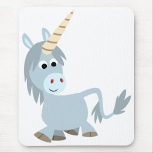 Cute Friendly Tecknad Unicorn Mousepad Musmatta