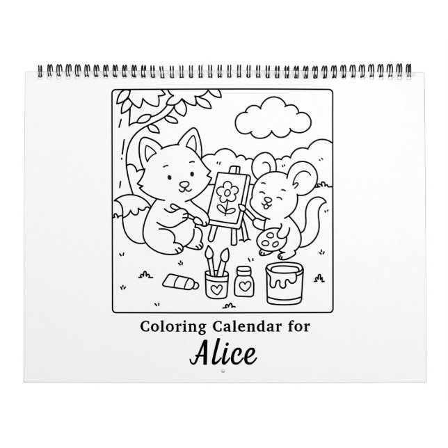 Cute Friends Coloring Calendar Kalender (Omslag)