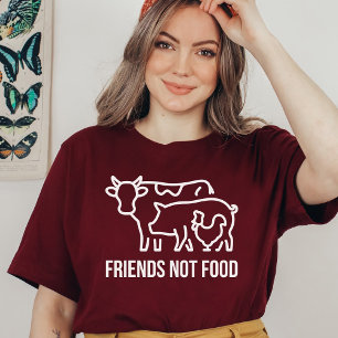 Cute Friends not food, Vegan, Vegetarian, Plants T Shirt
