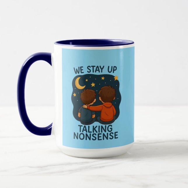 Cute Friendship Night Sky Combo Mug Mugg (Vänster)