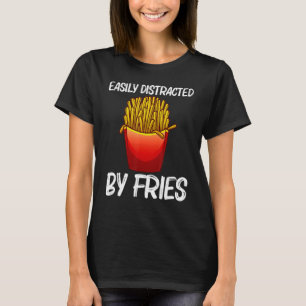 Cute Fries För manar Kvinnor Potato Fries Fransk F T Shirt