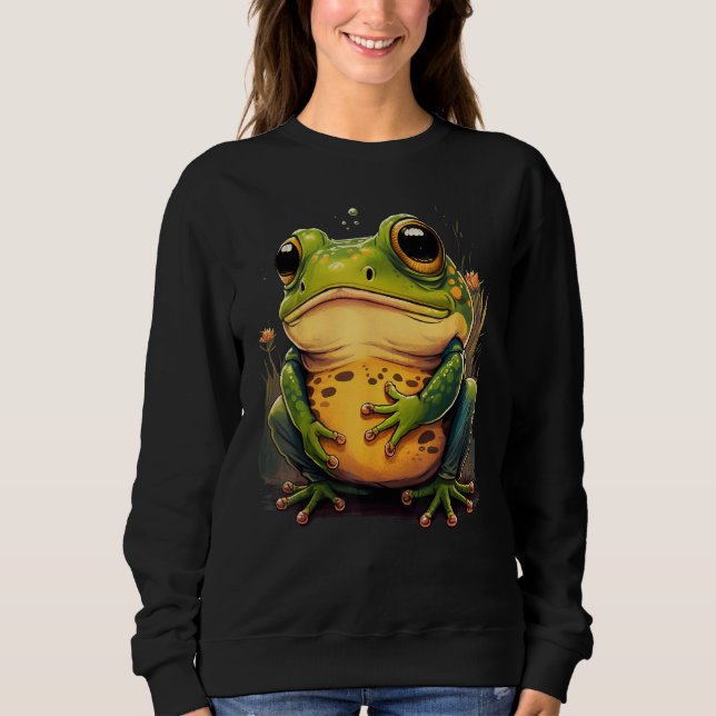 Cute Frog  Animal on Frog 1 T Shirt (Framsida)