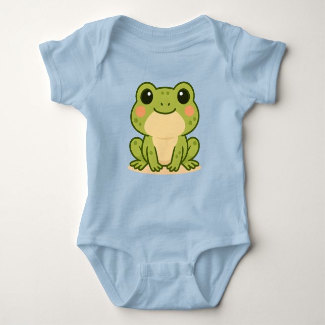  Cute Frog Baby Onsie T Shirt (Framsida)
