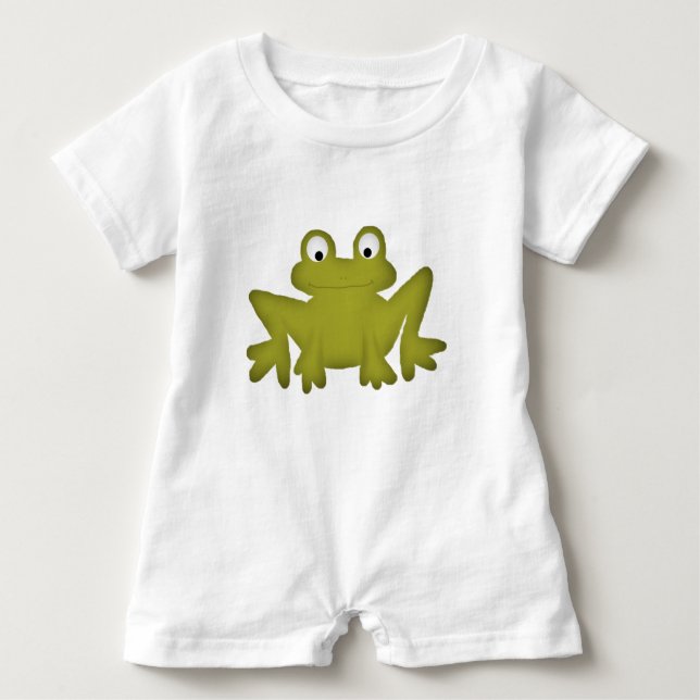 Cute Frog Baby Romper T-shirt (Framsida)
