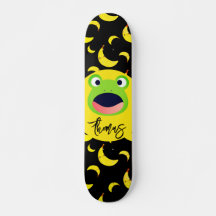 Cute Frog Banana Mönster