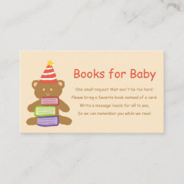 Cute Frog & Bear "Bring a Book" Enclosure Card Tilläggskort