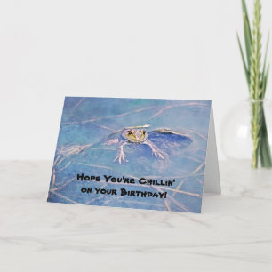 Cute Frog Birthday Card Pun Relaxday Kort