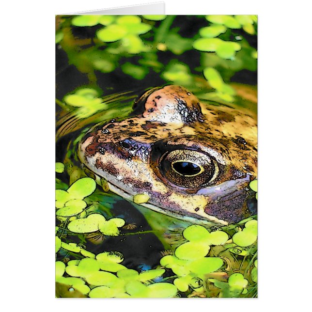 CUTE FROG CARD HÄLSNINGSKORT (Framsidan)