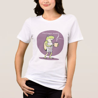 Cute Frog Coffee Women's Shirt T
