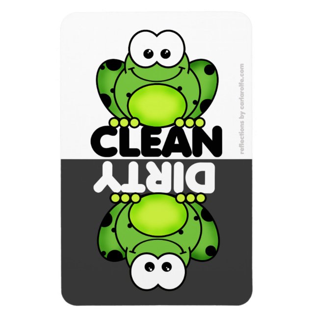 Cute Frog Dishwasher Magnet (Vertikal)