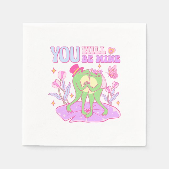 Cute Frog - du blir min Pappersservett (Framsidan)