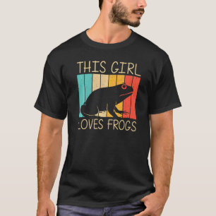 Cute Frog for Girls Kid Frog Toad Animal Tadpole T Shirt
