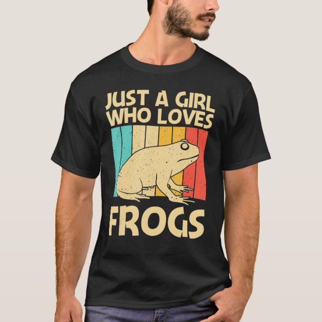 Cute Frog for Girls Mamma Toad Catcher sällskapsdj T Shirt (Framsida)