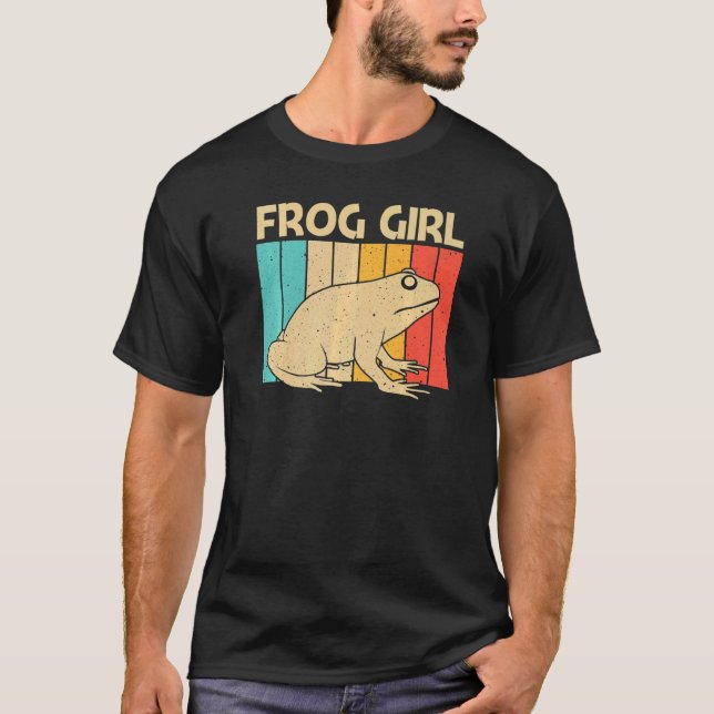 Cute Frog for Girls Mamma Toad Catcher sällskapsdj T Shirt (Framsida)