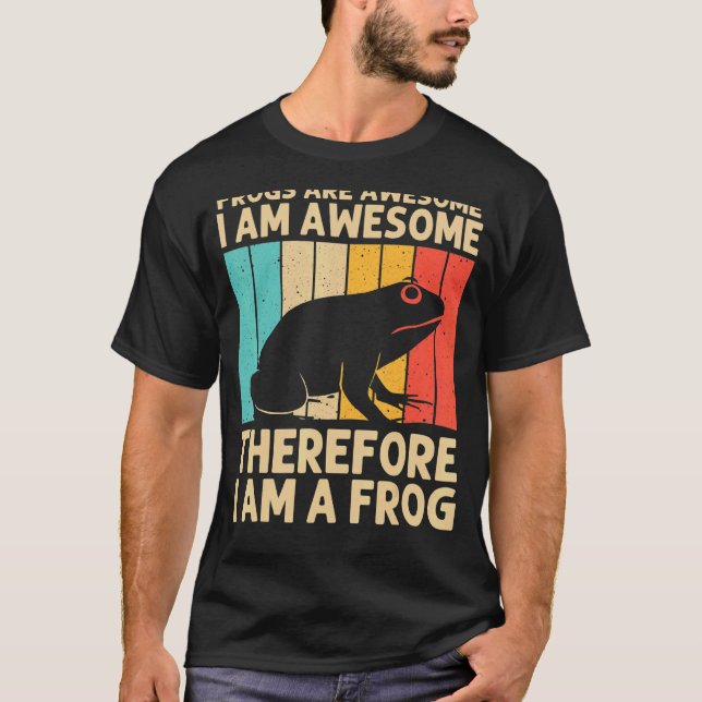 Cute Frog För manar Women Frog Toad Animal Tadpole T Shirt (Framsida)