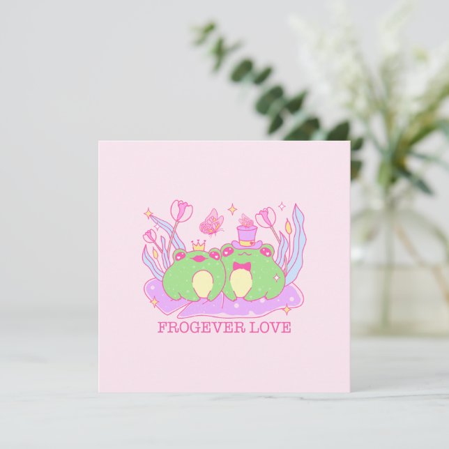 Cute Frog - Frogever Kärlek (Stående Fram)