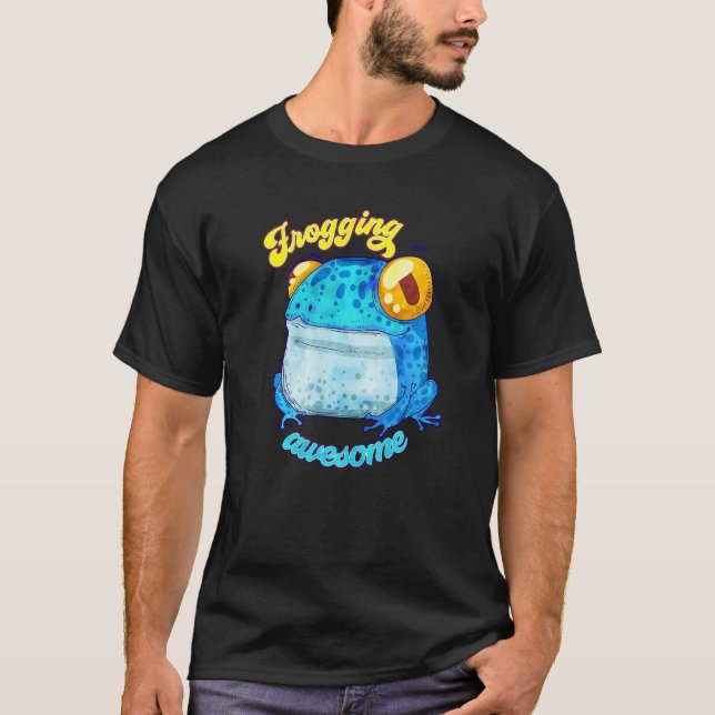 Cute Frog Gorgant Animal Pet Toad Froging Aweso T Shirt (Framsida)