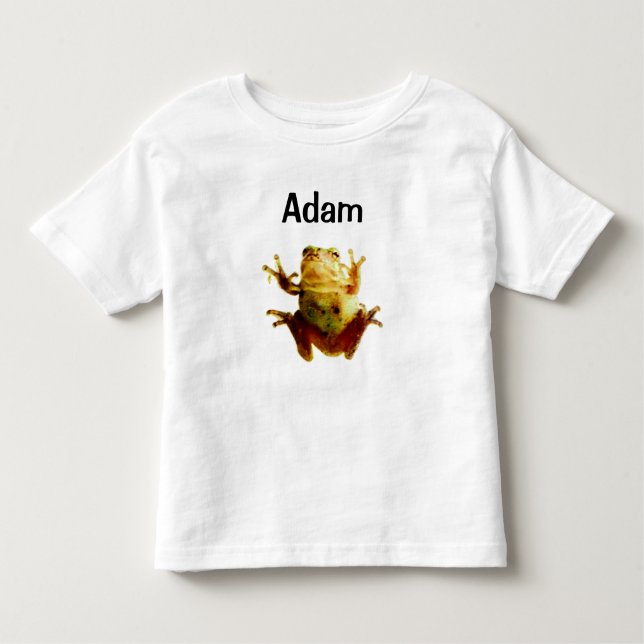 Cute Frog Grönt 4Adam T-Shirt (Framsida)