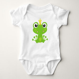Cute Frog, Grönt Frog, Frog Prince, Krona T Shirt