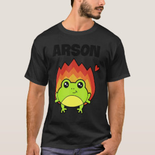 Cute Frog i Flame som säger Manar Kvinnor T Shirt