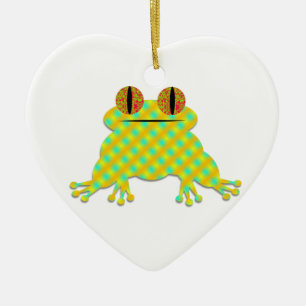 Cute Frog Julgransprydnad Keramik
