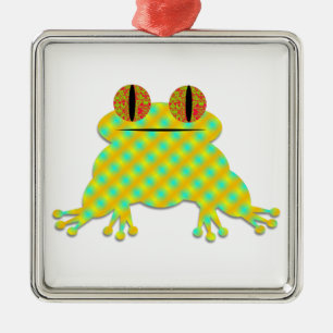 Cute Frog Julgransprydnad Metall