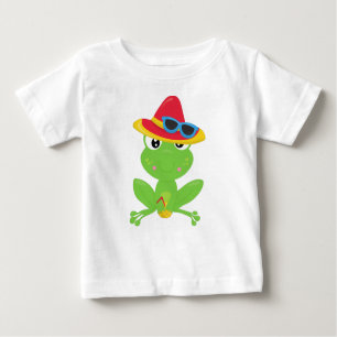 Cute Frog, Little Frog, Grönt Frog, Solglasögon T Shirt