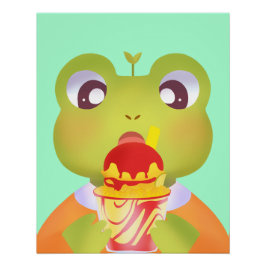 Cute Frog Mangoneadas Perfect Poster