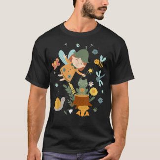 Cute Frog Mushroom Fairy Fairycore Aesthetic Cotta T Shirt