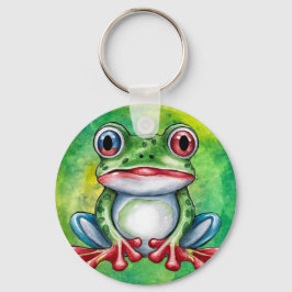 Cute Frog Nyckelring