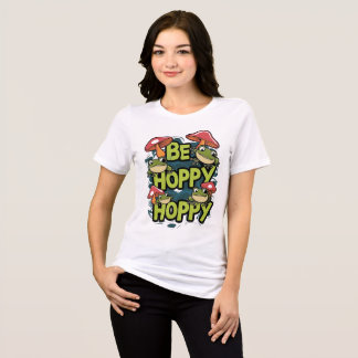 Cute Frog och svampar får vara hovmossar Tecknad T Shirt