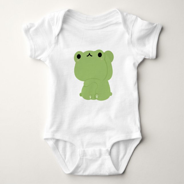 Cute Frog par T Shirt (Framsida)