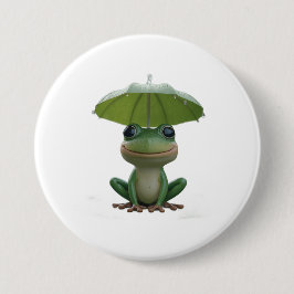 Cute Frog Pin for Kids – Funny Frog Button Badge Knapp