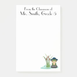 Cute Frog & Pond, Läraruppskattning, Anpassningsba Post-it Block