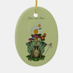 Cute Frog Princess Anpassade Ornament