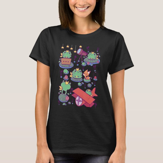 Cute Frog Princess  Frog  Amphibian T Shirt (Framsida)
