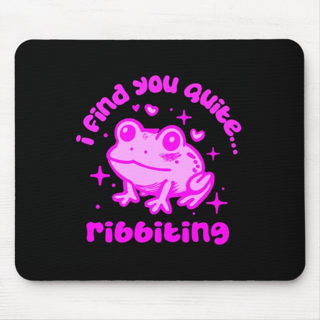Cute Frog Pun Ribbiting Frog Lovers Quote Design P Musmatta (Framsidan)