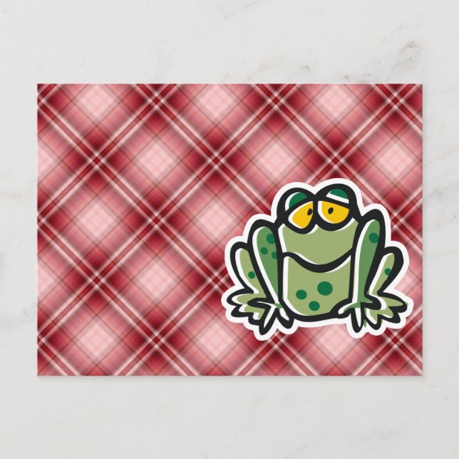 Cute Frog; Red Play Vykort (Framsida)